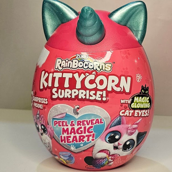 Zuru RAINBOCORNS Kittycorn Surprise Magic Heart with Teal Ears NWT - Picture 1 of 7